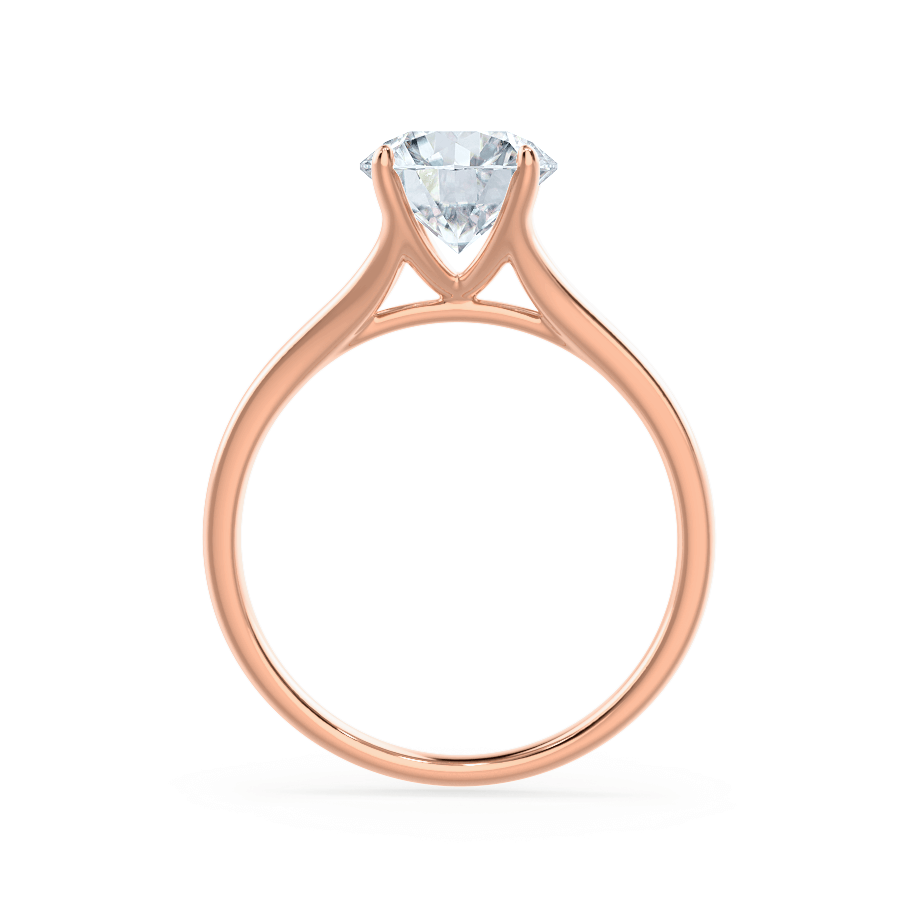 0.5 CT Round Solitaire Lab Grown Diamond Engagement Ring