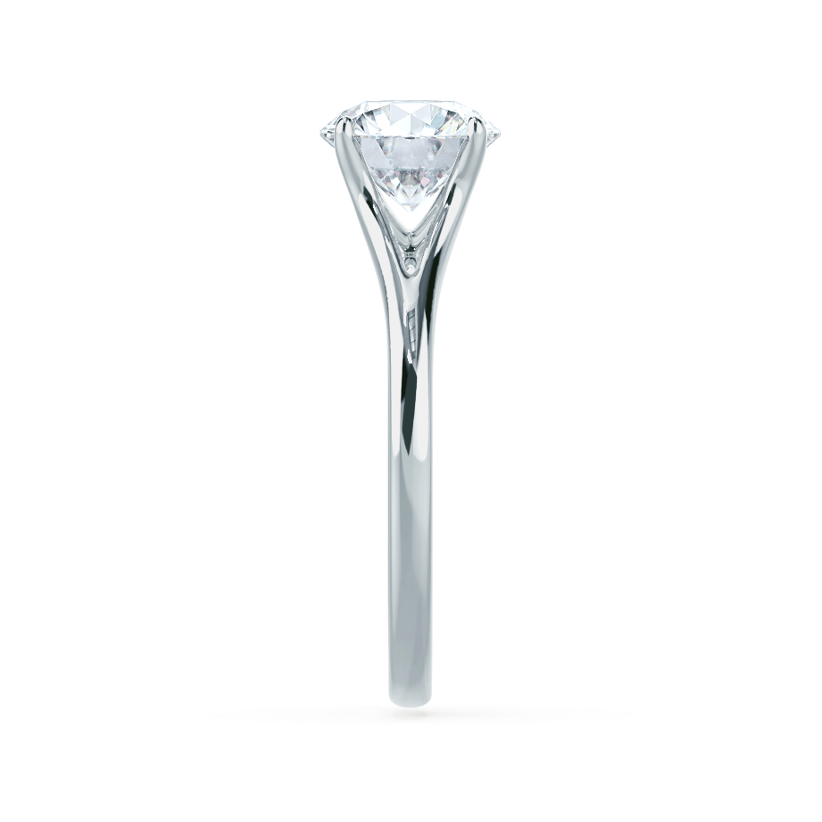 0.8 CT Round Solitaire Lab Grown Diamond Engagement Ring
