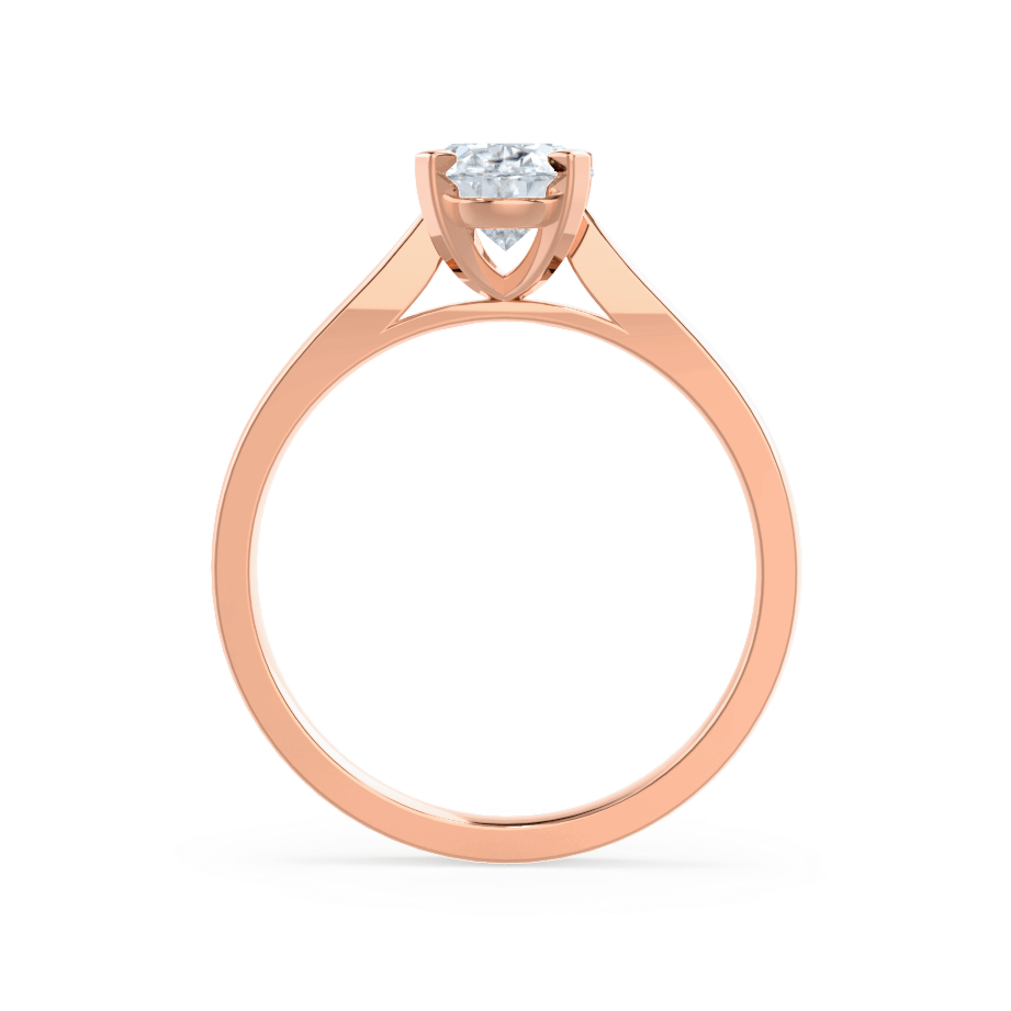 1.5 CT Oval Solitaire Lab Grown Diamond Engagement Ring