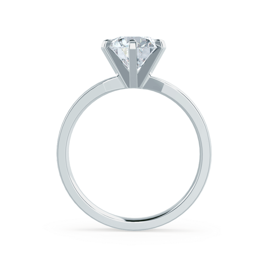 1.5 CT Round Solitaire Lab Grown Diamond Engagement Ring