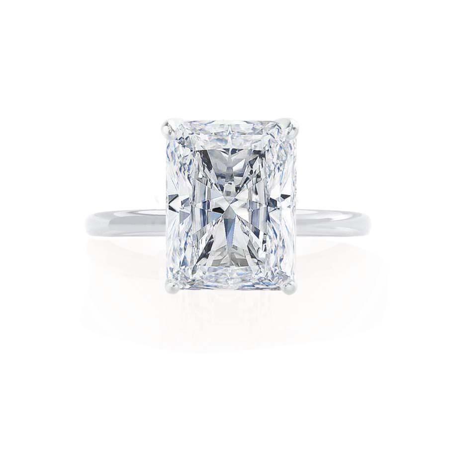 1.2 CT Radiant Solitaire Lab Grown Diamond Engagement Ring