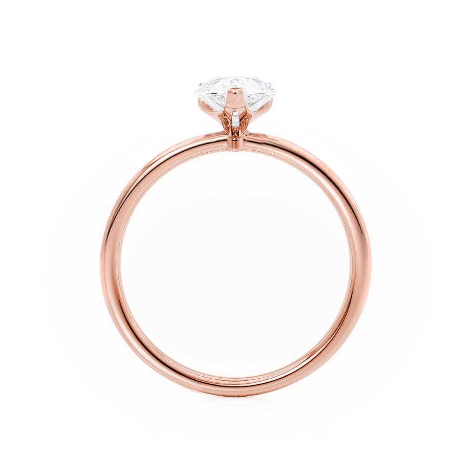0.94 CT Pear Solitaire Lab Grown Diamond Engagement Ring