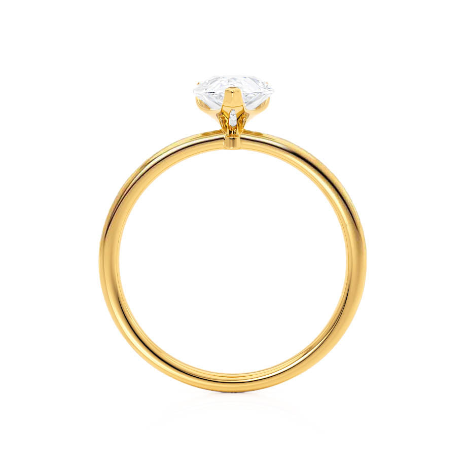 1.2 CT Pear Solitaire Lab Grown Diamond Engagement Ring
