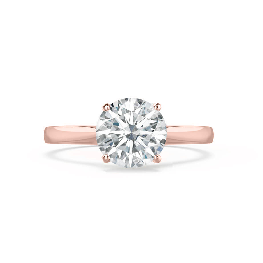 1.2 CT Round Solitaire Lab Grown Diamond Engagement Ring