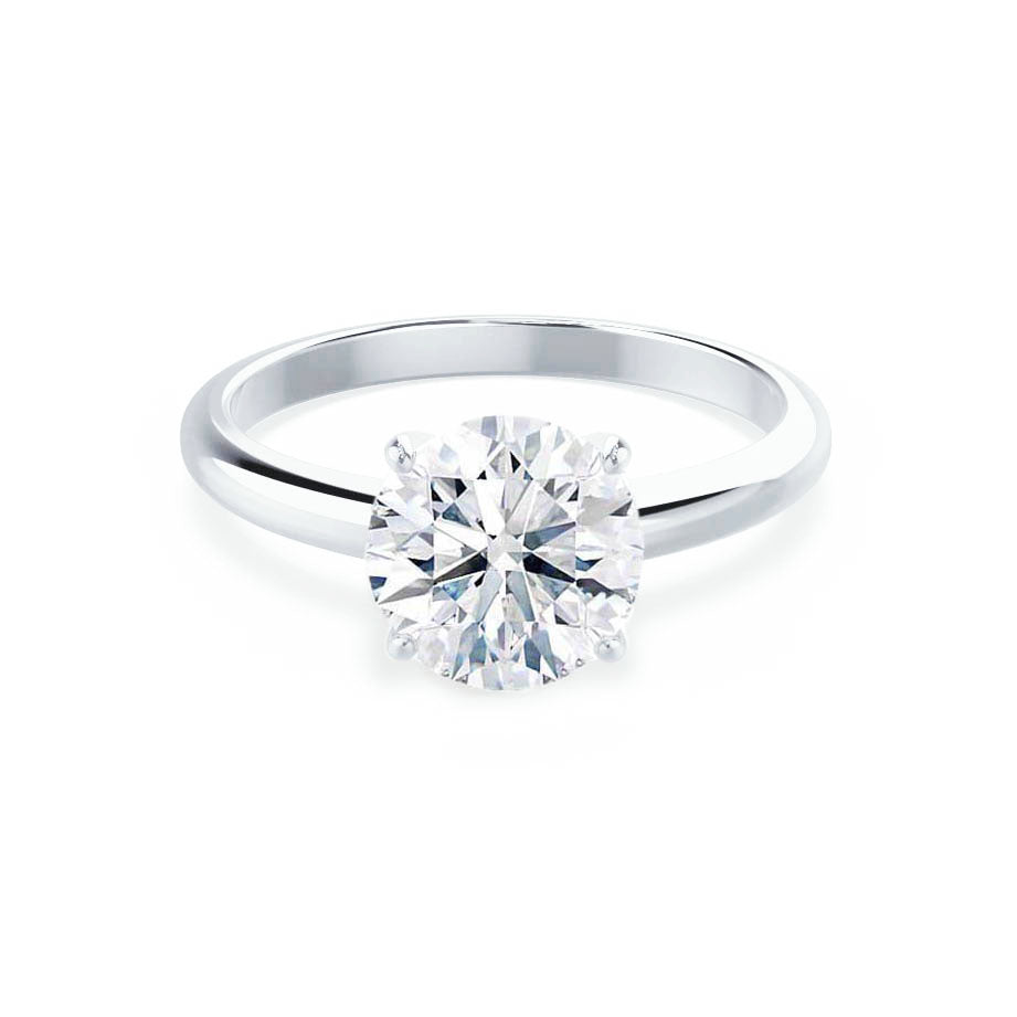1.2 CT Round Solitaire Lab Grown Diamond Engagement Ring