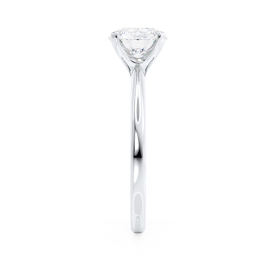 1.2 CT Round Solitaire Lab Grown Diamond Engagement Ring