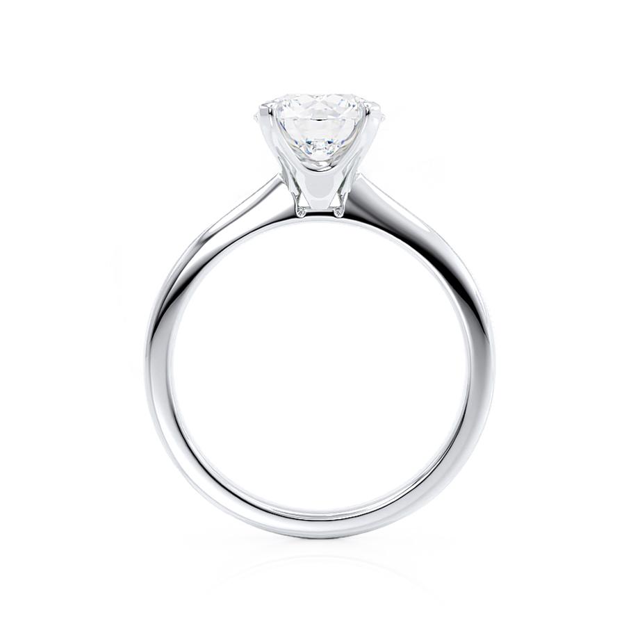 1.2 CT Round Solitaire Lab Grown Diamond Engagement Ring