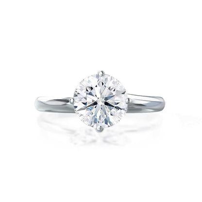 1.2 CT Round Solitaire Lab Grown Diamond Engagement Ring