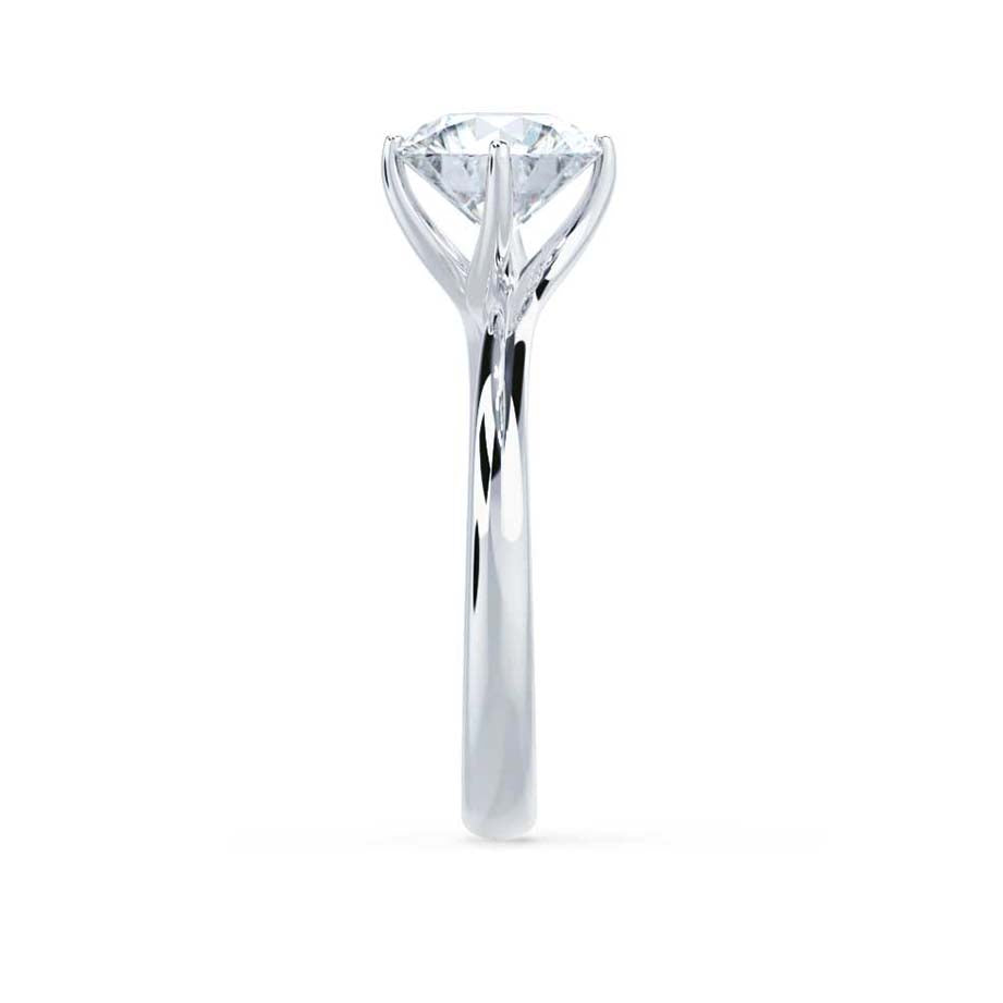 1.2 CT Round Solitaire Lab Grown Diamond Engagement Ring