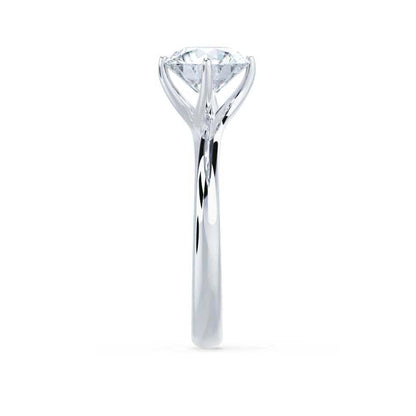1.2 CT Round Solitaire Lab Grown Diamond Engagement Ring
