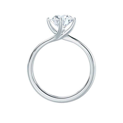 1.2 CT Round Solitaire Lab Grown Diamond Engagement Ring