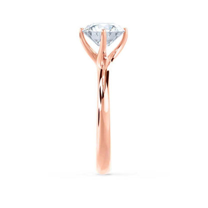1.2 CT Round Solitaire Lab Grown Diamond Engagement Ring