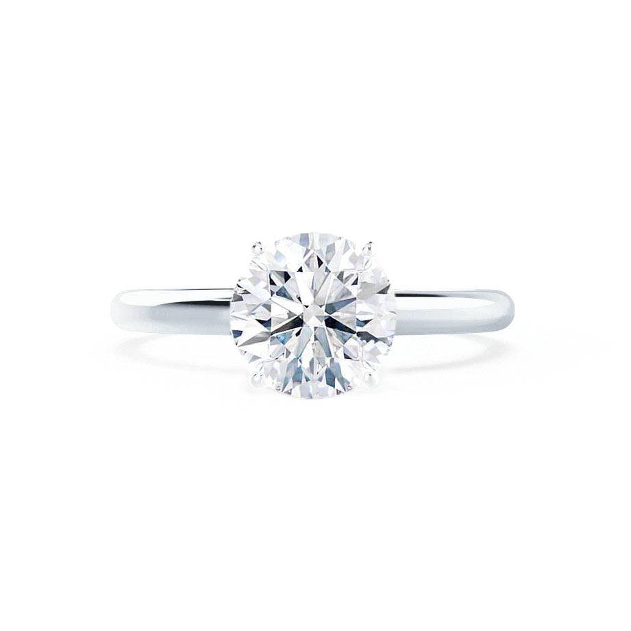 1.2 CT Round Solitaire Lab Grown Diamond Engagement Ring
