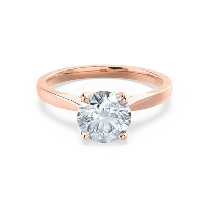 1.2 CT Round Solitaire Lab Grown Diamond Engagement Ring