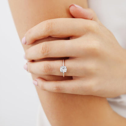 1.2 CT Round Solitaire Lab Grown Diamond Engagement Ring