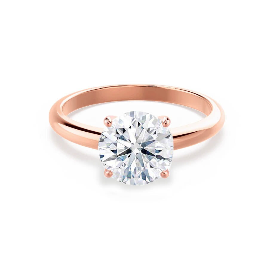 1.2 CT Round Solitaire Lab Grown Diamond Engagement Ring