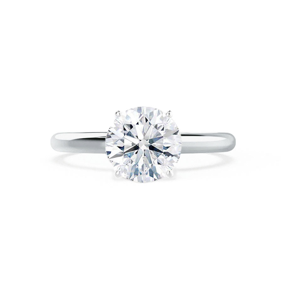1.2 CT Round Solitaire Lab Grown Diamond Engagement Ring