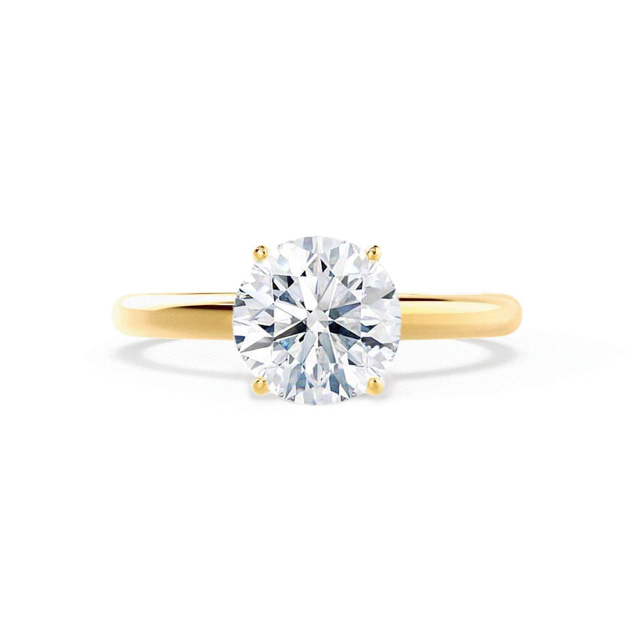 1.2 CT Round Solitaire Lab Grown Diamond Engagement Ring