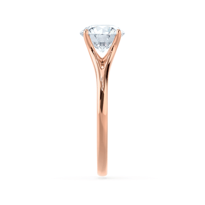 0.5 CT Round Solitaire Lab Grown Diamond Engagement Ring