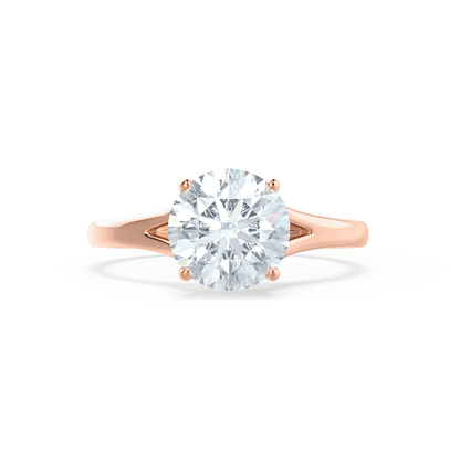 0.5 CT Round Solitaire Lab Grown Diamond Engagement Ring