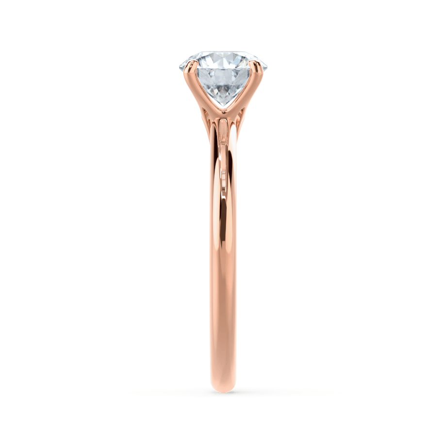 1.2 CT Round Solitaire Lab Grown Diamond Engagement Ring