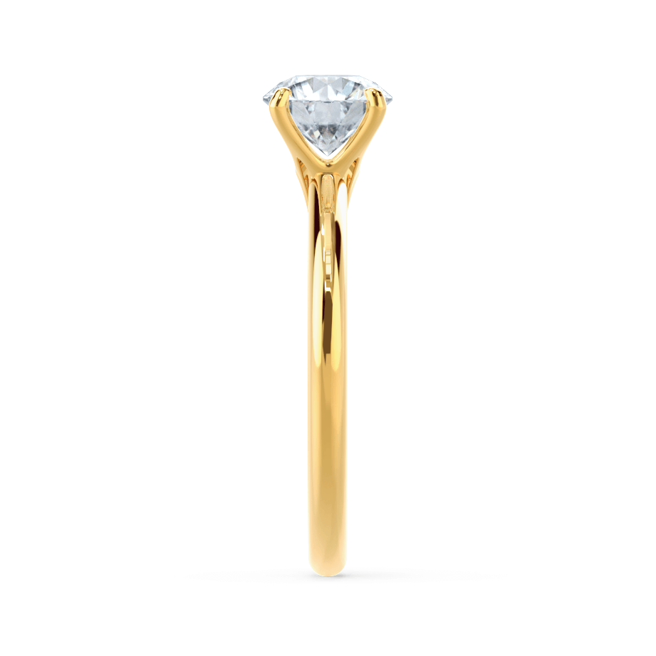 1.2 CT Round Solitaire Lab Grown Diamond Engagement Ring