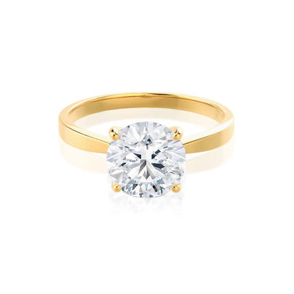1.5 CT Round Solitaire Lab Grown Diamond Engagement Ring