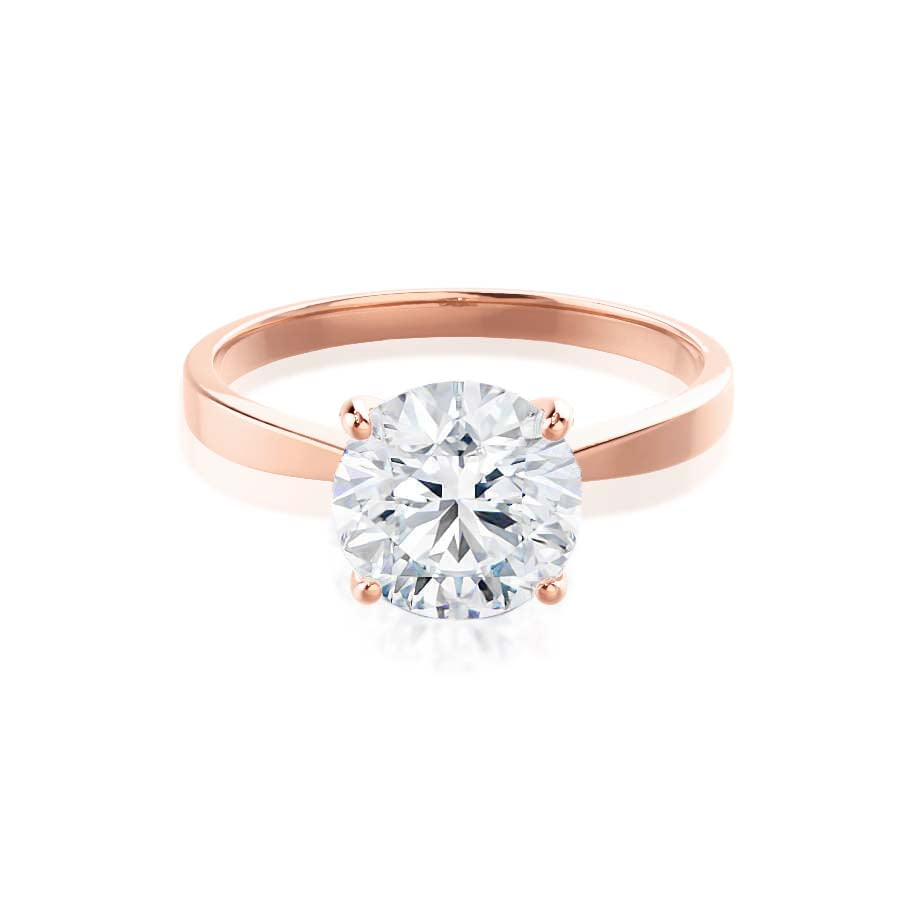 1.5 CT Round Solitaire Lab Grown Diamond Engagement Ring