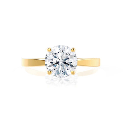 1.5 CT Round Solitaire Lab Grown Diamond Engagement Ring