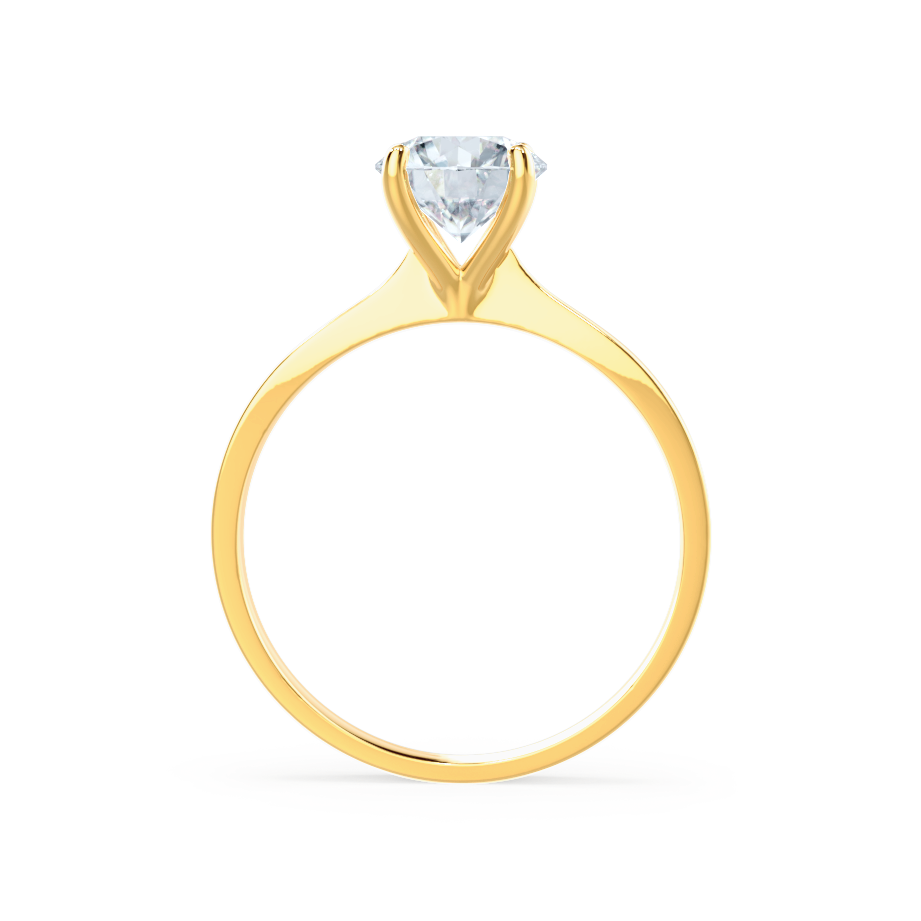 1.5 CT Round Solitaire Lab Grown Diamond Engagement Ring