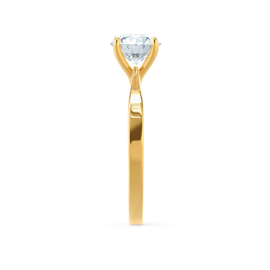 1.5 CT Round Solitaire Lab Grown Diamond Engagement Ring