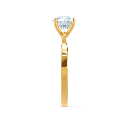 1.5 CT Round Solitaire Lab Grown Diamond Engagement Ring