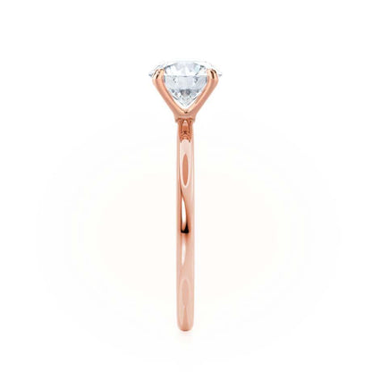 0.9 CT Oval Solitaire Lab Grown Diamond Engagement Ring