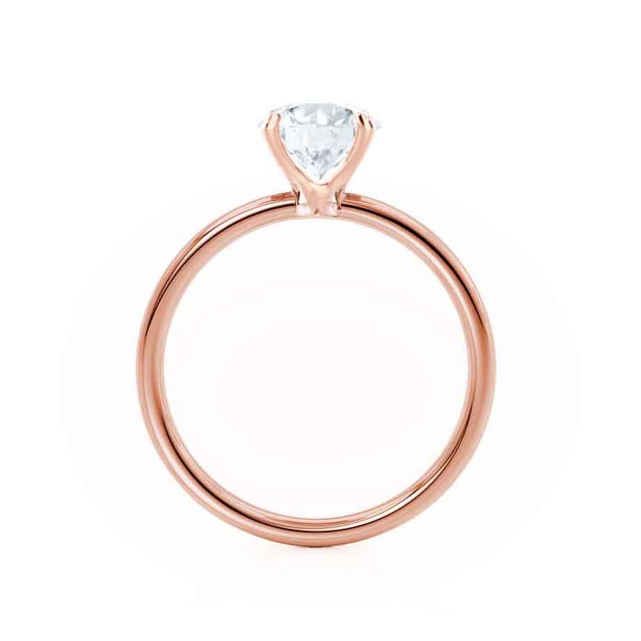 0.9 CT Oval Solitaire Lab Grown Diamond Engagement Ring