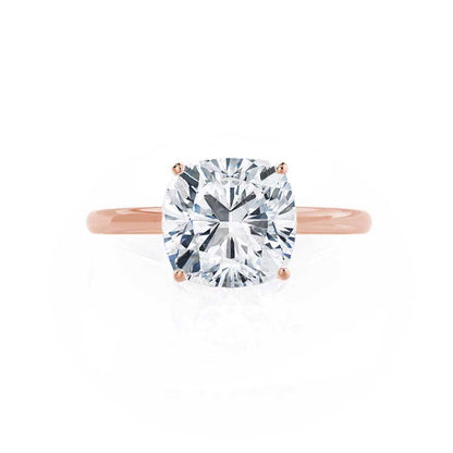 2 CT Cushion Solitaire Lab Grown Diamond Engagement Ring