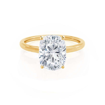 3.34 CT Elongated Cushion Solitaire  Lab Grown Diamond Engagement Ring