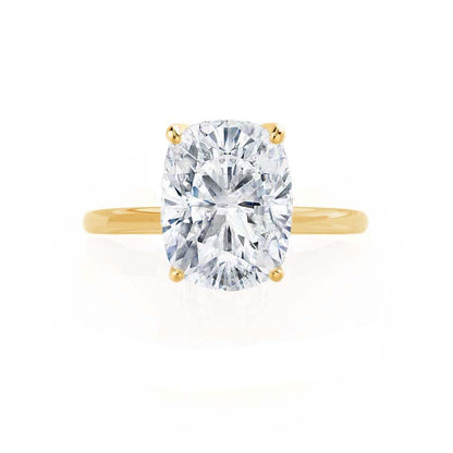 3.34 CT Elongated Cushion Solitaire  Lab Grown Diamond Engagement Ring