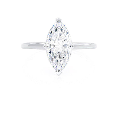 1 CT Marquise Solitaire Lab Grown Diamond Engagement Ring