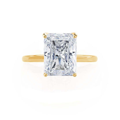 1.2 CT Radiant Solitaire Lab Grown Diamond Engagement Ring