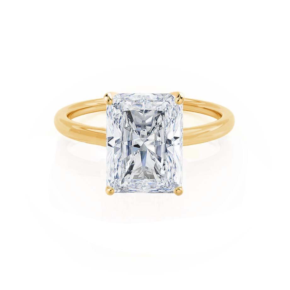 1.2 CT Radiant Solitaire Lab Grown Diamond Engagement Ring