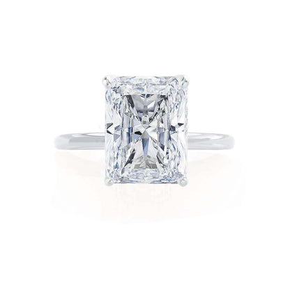 1.2 CT Radiant Solitaire Lab Grown Diamond Engagement Ring