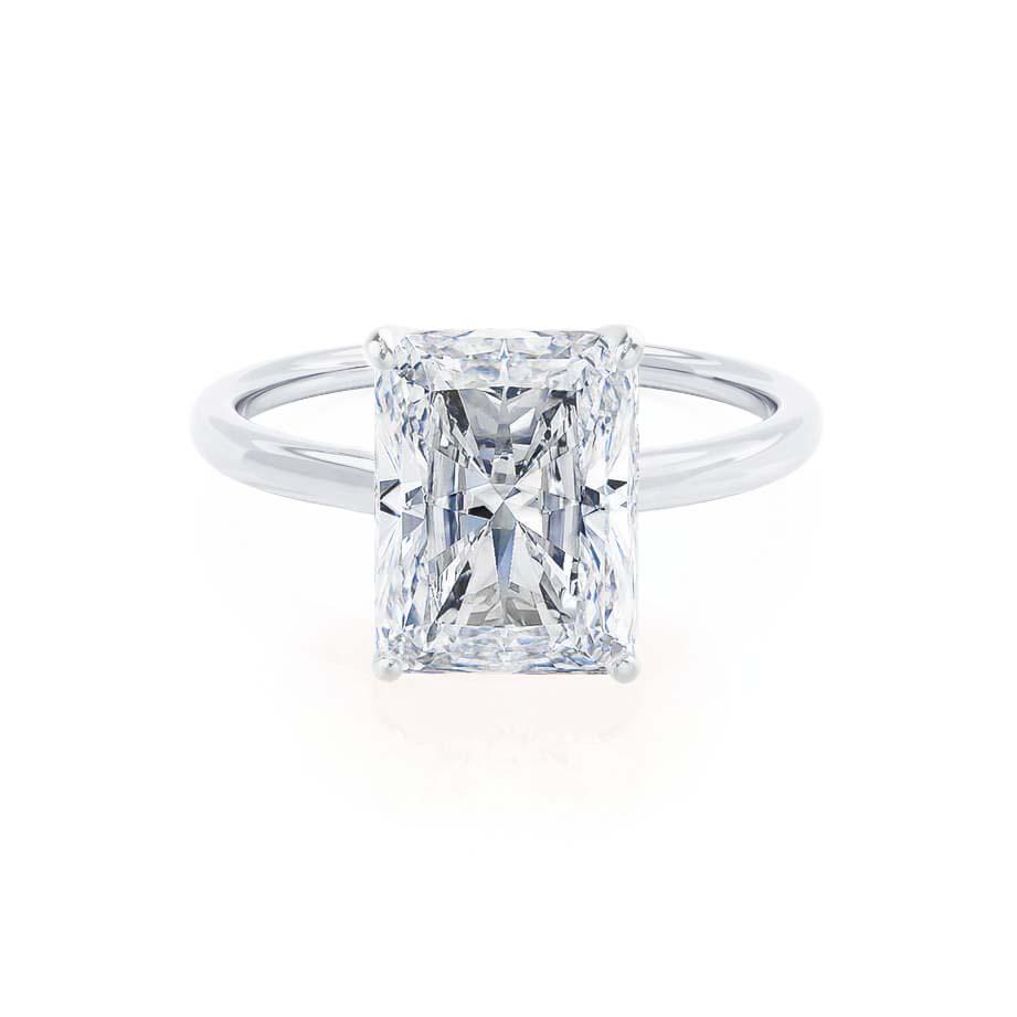 1.2  CT Radiant Solitaire Lab Grown Diamond Engagement Ring