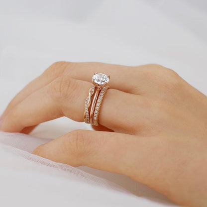 1.2 CT Round Solitaire Lab Grown Diamond Engagement Ring