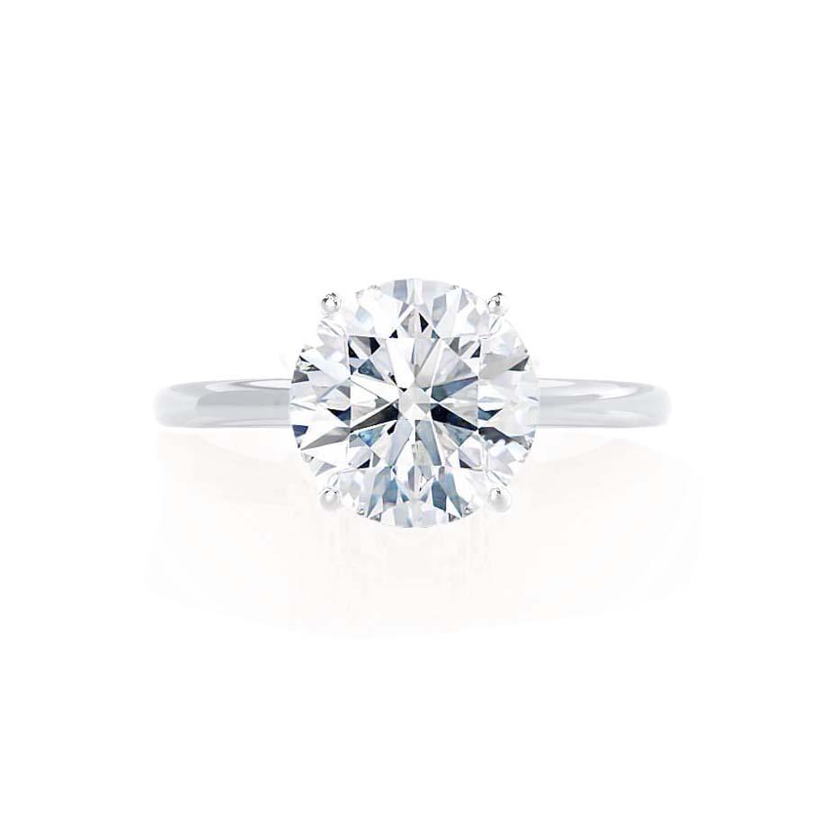1.2 CT Round Solitaire Lab Grown Diamond Engagement Ring