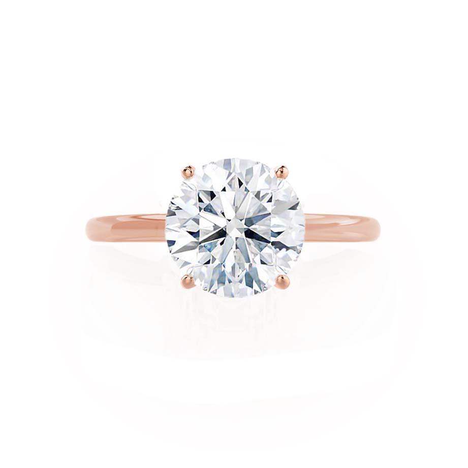 1.2 CT Round Solitaire Lab Grown Diamond Engagement Ring