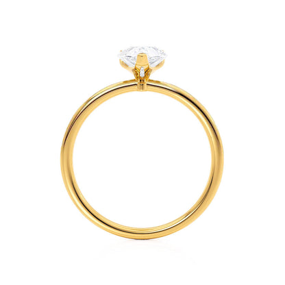 1.2 CT Pear Solitaire Lab Grown Diamond Engagement Ring