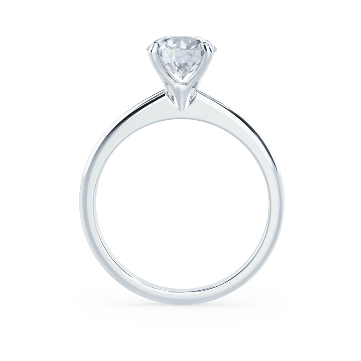 1.2 CT Round Solitaire Lab Grown Diamond Engagement Ring