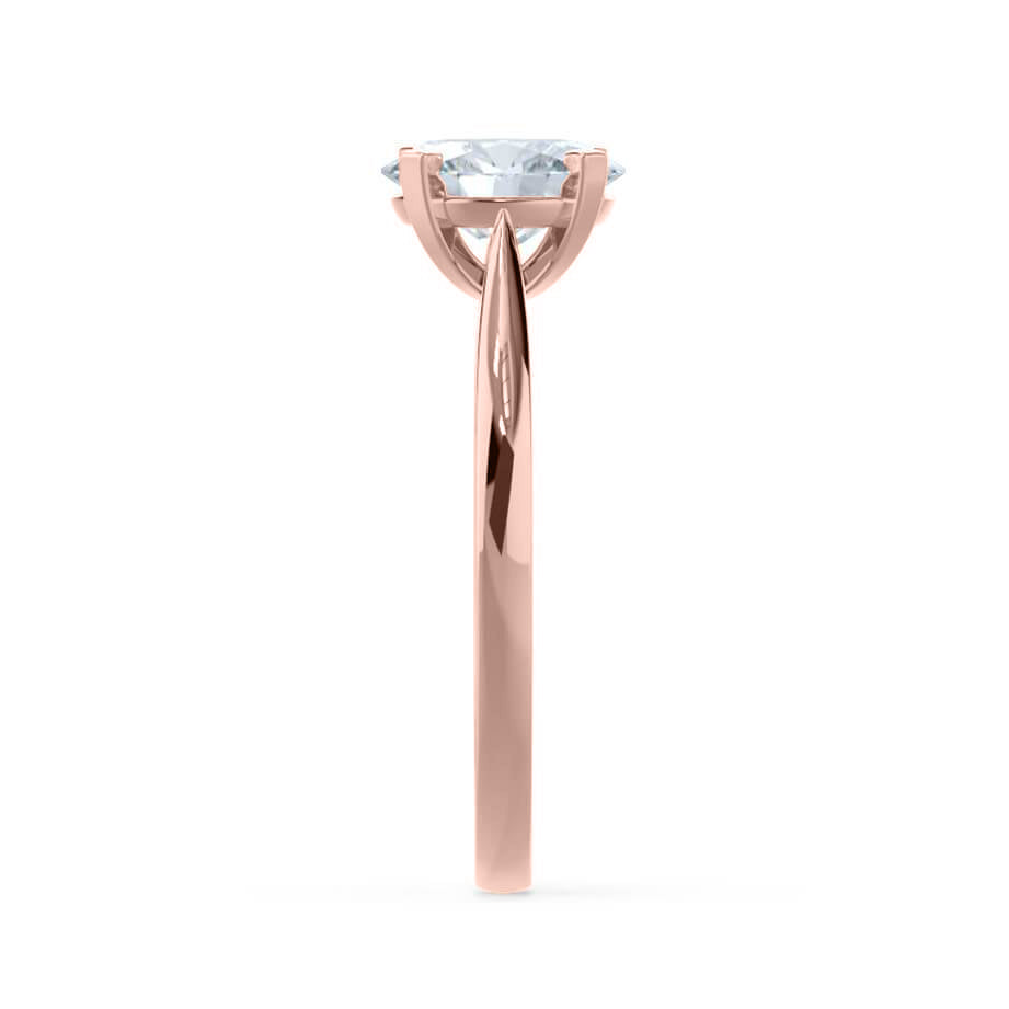 1.2 CT Round Solitaire Lab Grown Diamond Engagement Ring