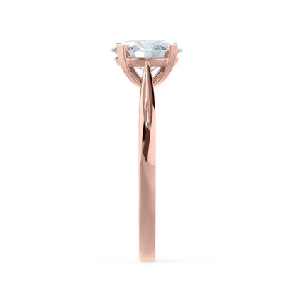 1.2 CT Round Solitaire Lab Grown Diamond Engagement Ring