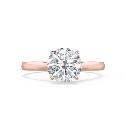 1.2 CT Round Solitaire Lab Grown Diamond Engagement Ring